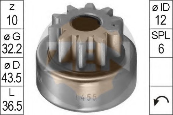ERA 225620 Freewheel Gear, starter